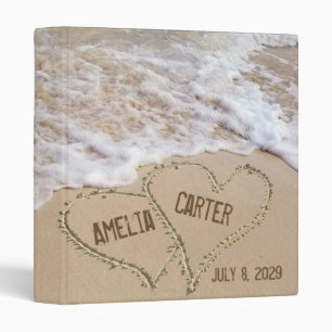 Ocean Beach Wedding 3 Ring Binder