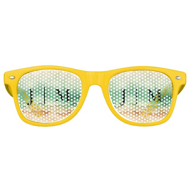 Ocean Beach Wedding Party Season Summer Retro Sunglasses