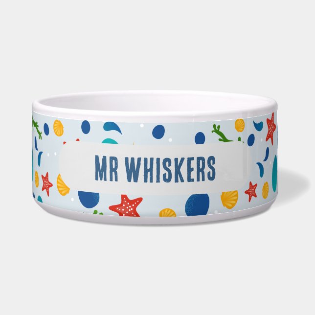 Ocean beach with starfish, shells and pebbles bowl (Front)