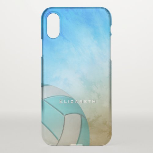 Ocean Beach Womens Volleyball personalized iPhone X Case