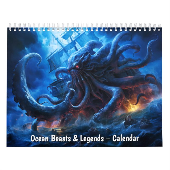 Ocean Beasts & Legends – Calendar (Cover)
