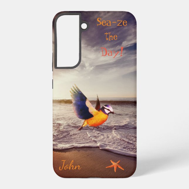 Ocean Bird Starfish  Samsung Galaxy Case (Back)