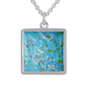 Ocean Birds Sterling Silver Necklace