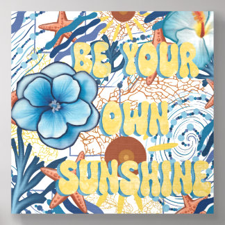 Ocean bloom foam core photo tile