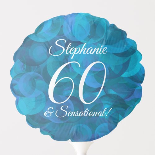 Ocean Blue 60 and Sensational Birthday Party Balloon