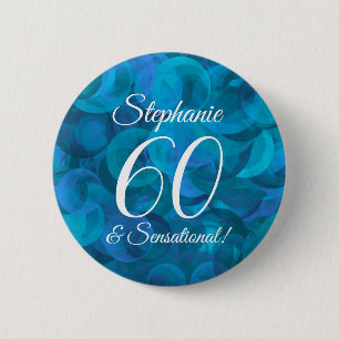 Ocean Blue 60 and Sensational Birthday Party Button