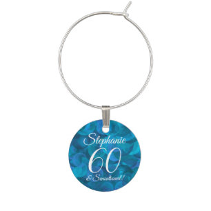 Ocean Blue 60 and Sensational Birthday Party Wine Charm