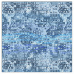 Ocean Blue Abstract Water Pattern Fabric