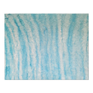 Ocean Blue And White Abstract Canvas Print