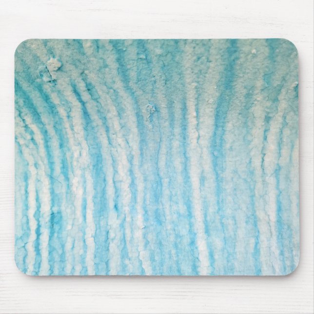 Ocean Blue And White Abstract Canvas Print Triptyc Mouse Pad (Front)