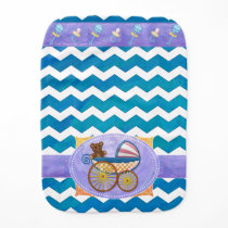 Ocean Blue Baby Stuff Baby Burp Cloth