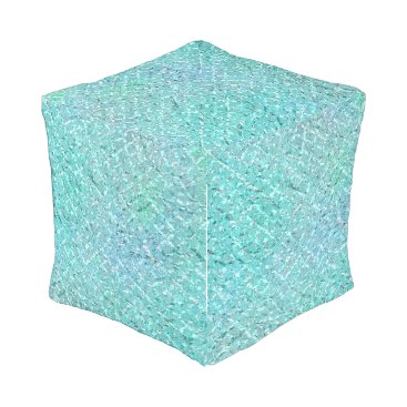 Ocean Blue Beach Home Tiffany Mint Aqua Glam VIP Outdoor Pouf Ocean Blue Beach Home Tiffany Mint Aqua Glam VIP Outdoor Pouf