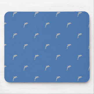 Ocean Blue Beach Theme Dolphin Pattern Mouse Pad
