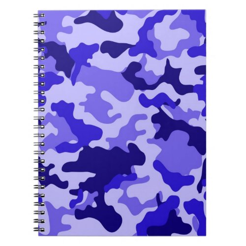 Ocean Blue Camo Notebook