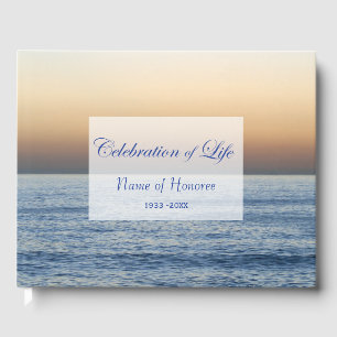 Ocean Blue Celebration of Life Memorial Guest Book