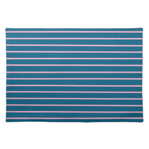 Ocean Blue Color Minimalist Modern Plain Cloth Placemat