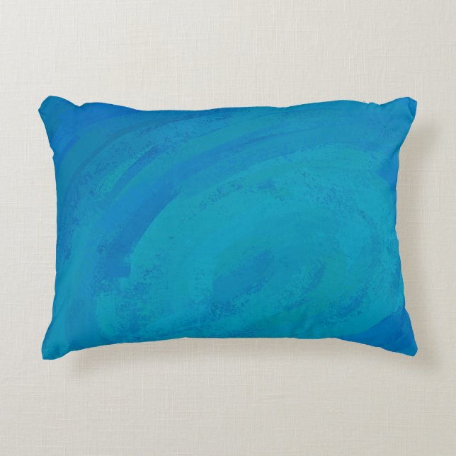 Ocean Blue Decorative Pillow (Front)