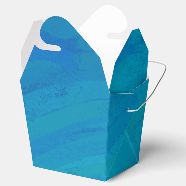Ocean Blue Favor Boxes (Opened)
