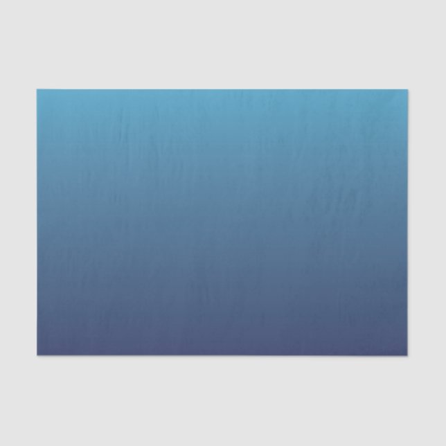 Ocean blue gradient template tissue paper (Front)