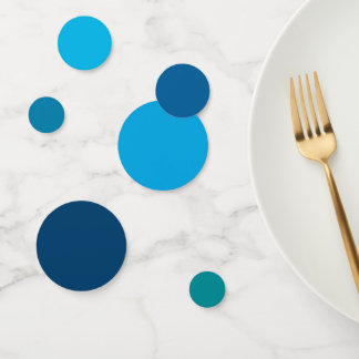 Ocean Blue Gradient Theme Party Table Confetti