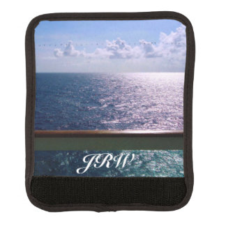 Ocean Blue HW1M Monogrammed Luggage Handle Wrap