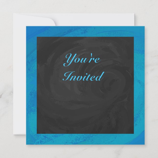 Ocean Blue Invitation (Front)