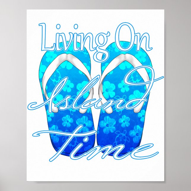 Ocean Blue Island Time Poster (Front)