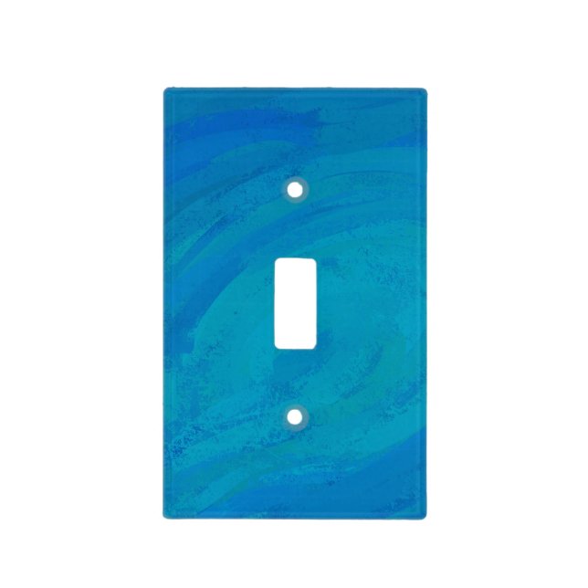 Ocean Blue Light Switch Cover (Front)