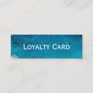 Ocean Blue Loyalty Card Refreshing Coastal Design