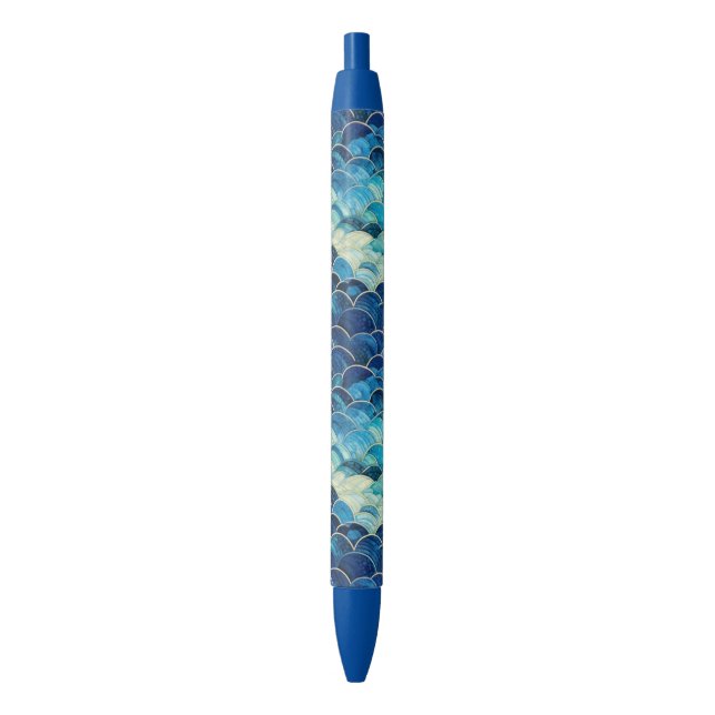 Ocean Blue Mermaid Pen (Front Vertical)