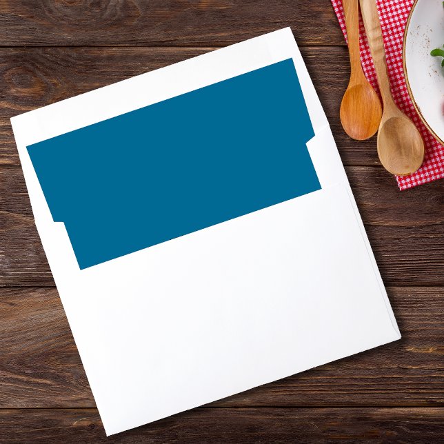 Ocean Blue modern coastal chic Envelope Liner (Creator Uploaded)
