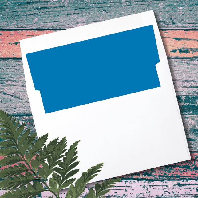 Ocean Blue modern timeless elegant Envelope Liner (Creator Uploaded)