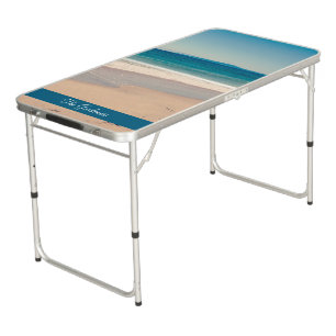 Ocean Blue Monterey Bay Beach Photo Beer Pong Table