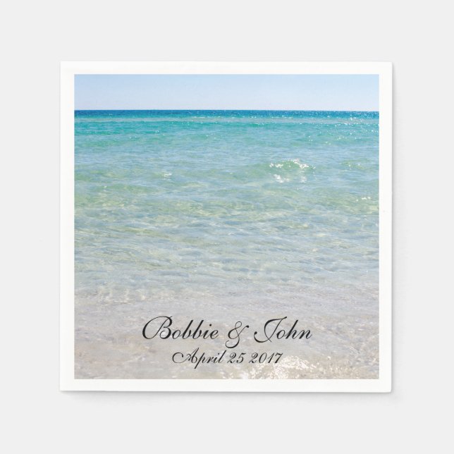 Ocean Blue Napkins (Front)