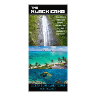 OCEAN BLUE OAHU BLACK CARD