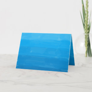 Ocean Blue Ombre Template Greeting Card