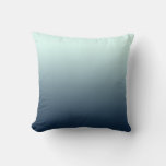 Ocean Blue Ombre Throw Pillow at Zazzle
