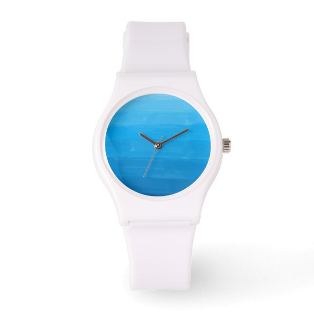 Ocean Blue Ombre Wrist Watch (Front)