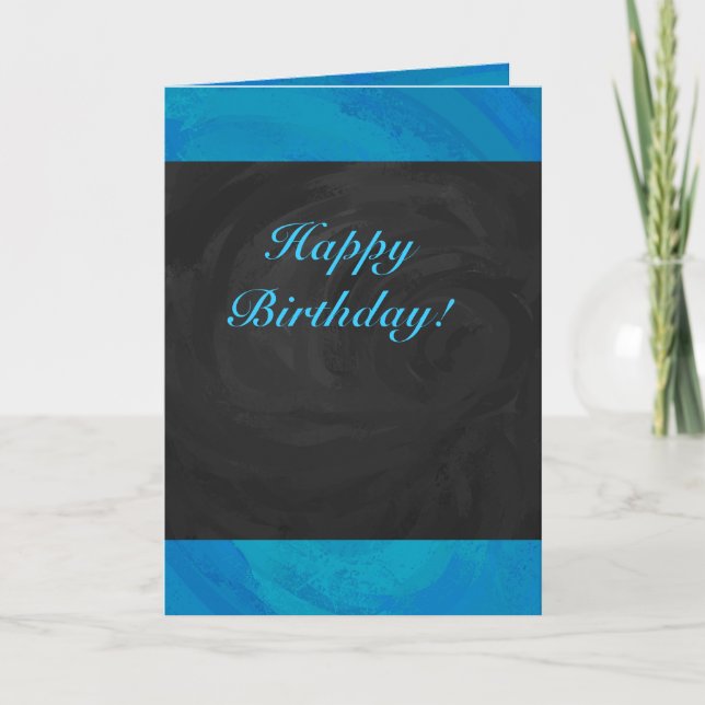 Ocean Blue Party Card (Front)