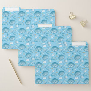 Ocean Blue Pattern File Folder