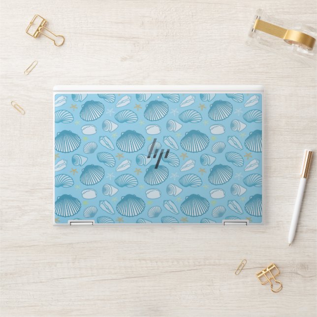 Ocean Blue Pattern HP Laptop Skin (Desk)