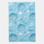 Ocean Blue Pattern Kitchen Towel