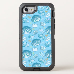 Ocean Blue Pattern OtterBox Defender iPhone SE/8/7 Case