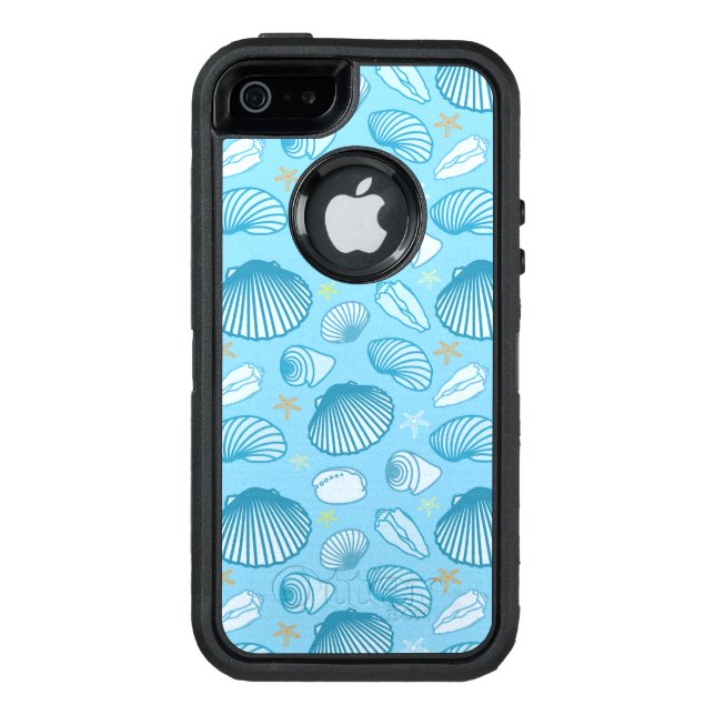 Ocean Blue Pattern Otterbox iPhone Case (Back)
