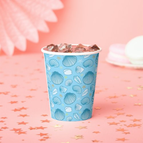 Ocean Blue Pattern Paper Cups