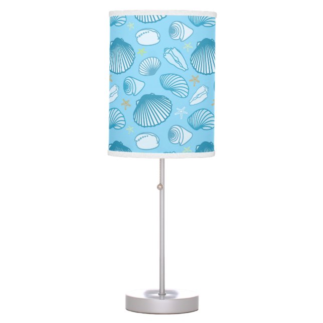 Ocean Blue Pattern Table Lamp (Front)