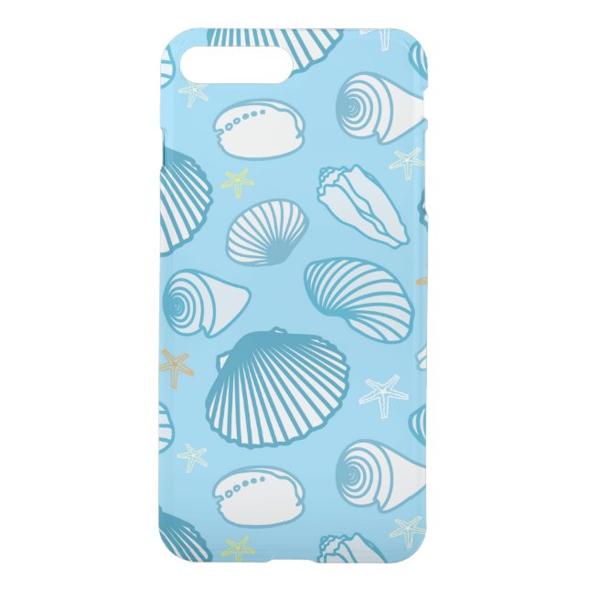Ocean Blue Pattern Uncommon iPhone Case (Back)