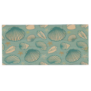 Ocean Blue Pattern Wood USB Flash Drive