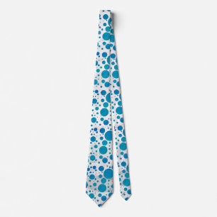 Ocean Blue Polka Dots Tie