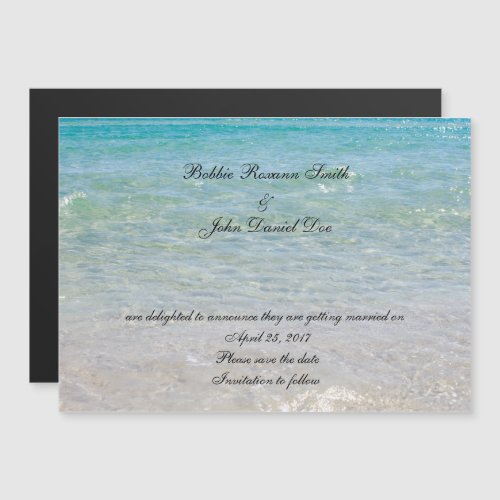 Ocean Blue Save the date Magnetic Invitation